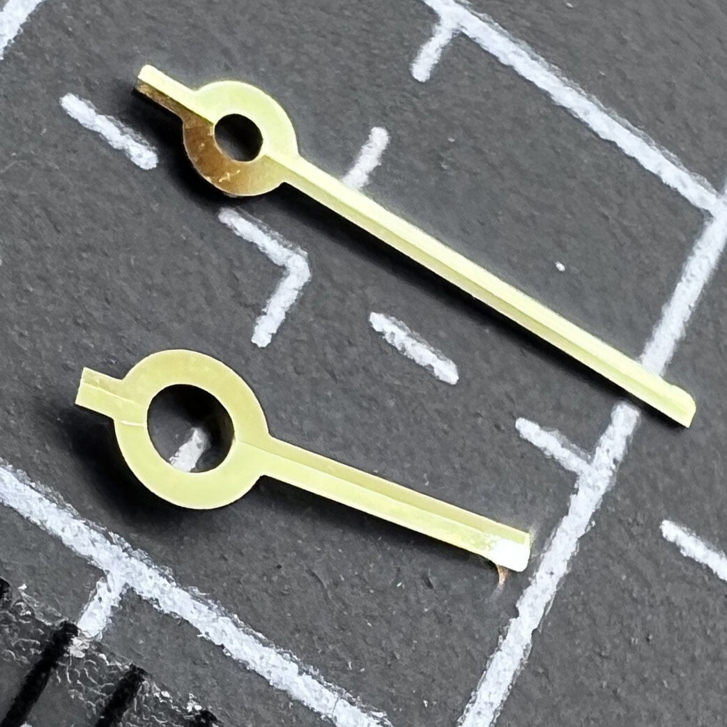 Golden watch hands set for Ronda 751 quartz movement, 2 sets/pack by P1-H6-NO7, precise fit accessory