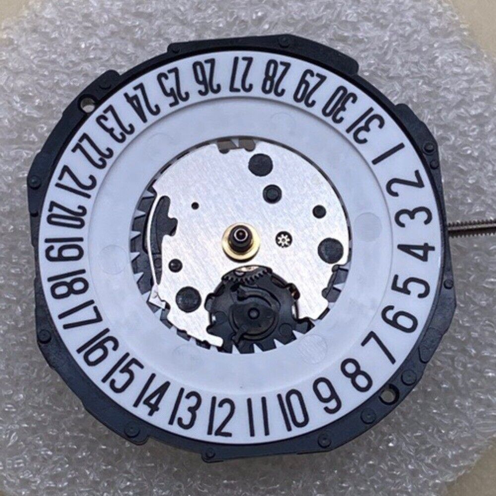 Epson PC32A quartz watch movement with single calendar date at 6, Japan made precision part.