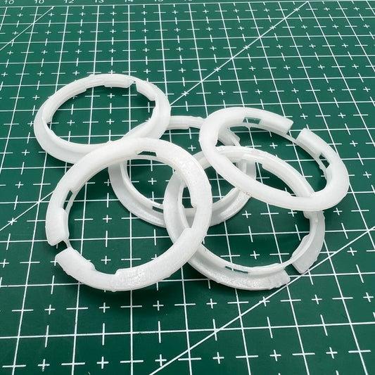 Set of 5 ETA 2824 watch movement spacer rings, 3.6mm cushion mount for precise installation.