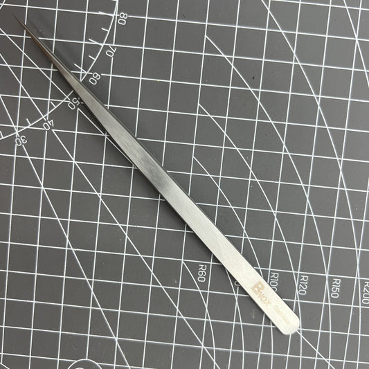Swiss Made Bergeon 7027-SS narrow tweezer with fine points for precise watch accessory handling