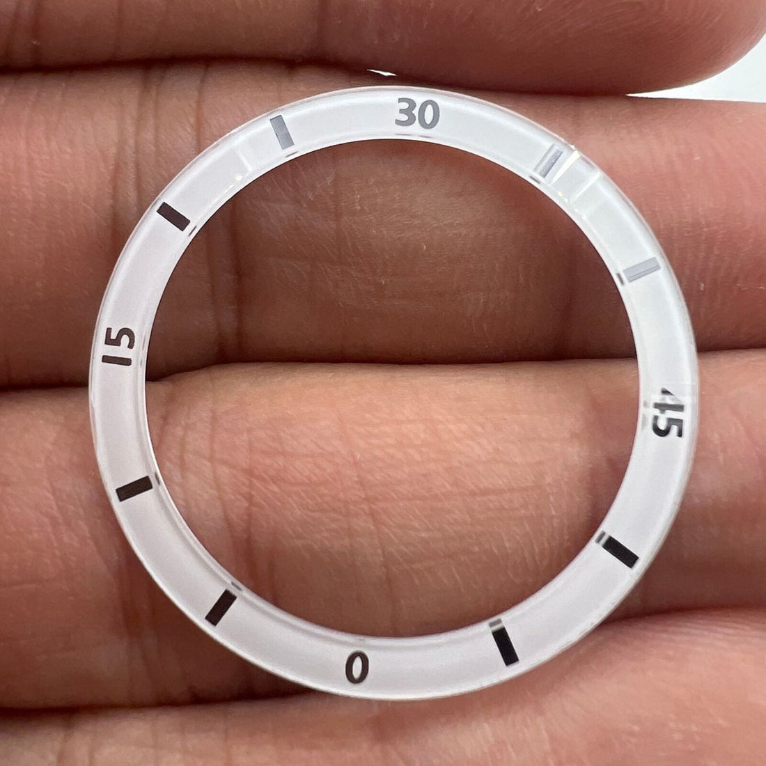 Black / White 31/36mm Numeral Ceramic Watch Bezel Insert for Men Women Watch