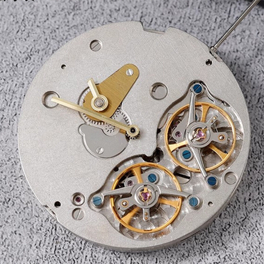 SH Double Flywheel watch accessory showcasing multifunctional automatic mechanical movement, no calendar, precision craftsmanship.