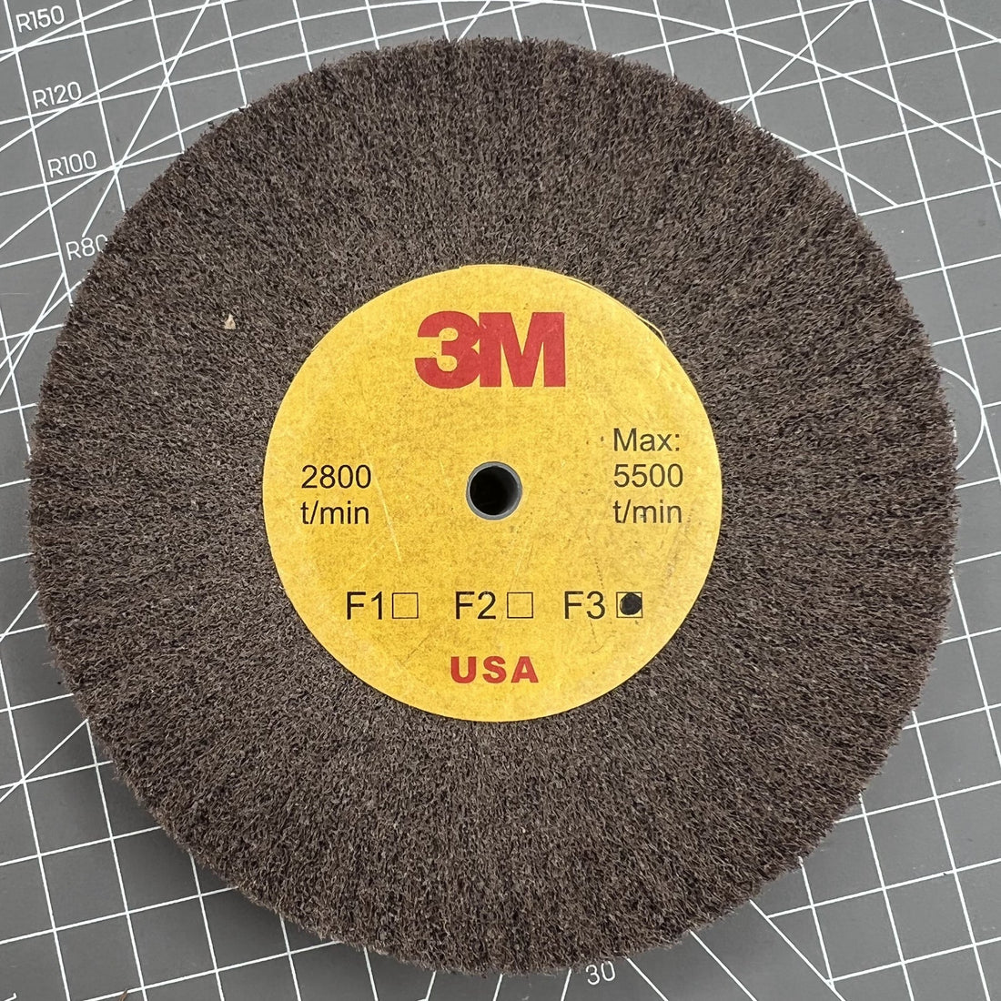 3M Grain abrasive polishing brush with aluminum oxide, compatible replacement for Bergeon 6085-F3, watch accessory.