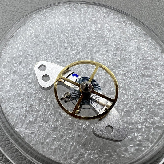 Complete blue balance spring weight for Dandong 4130 watch movement, enhancing precision and durability.