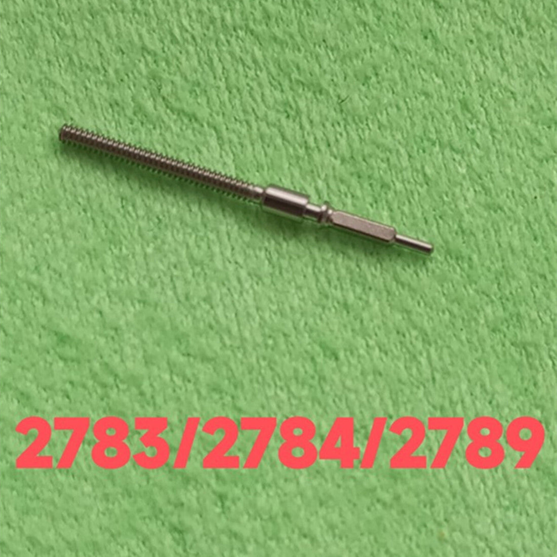 Movement watch winding stem, compatible with ETA 2783, 2784, 2789 watch parts. Replacement spare component.