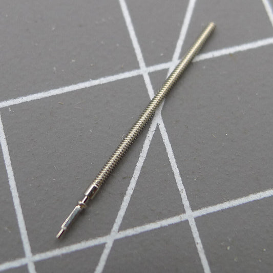 Generic watch winding stem compatible with ISA125 and ISA127 movements, perfect for watch repair.