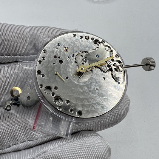 Seagull ST3620 mechanical watch movement with ETA 6497/6498, second hand at 9 o'clock position.