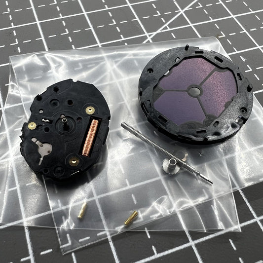 Hattori Epson VS17A solar-powered quartz movement for precise watch accessory replacement.