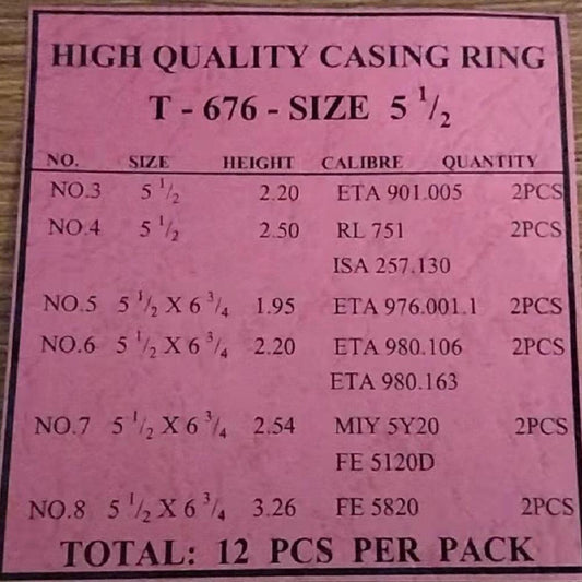12pcs ETA watch movement holder spacer rings, durable plastic, perfect for repair and assembly.