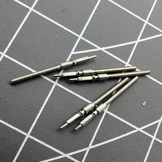 Replacement watch winding stems for ETA 2783, 2784, 2789 movements, compatible with various watch models.