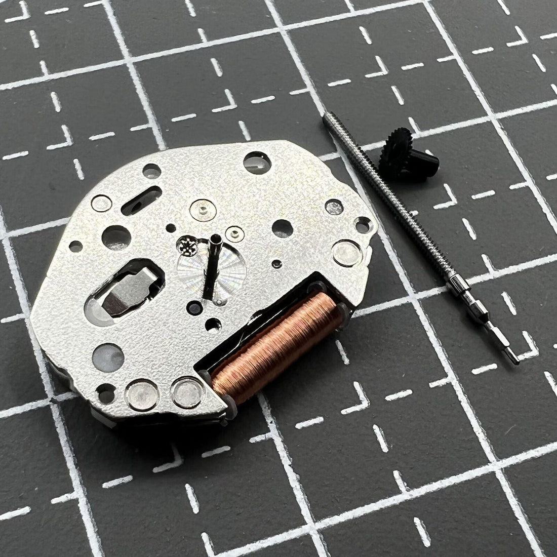Miyota 203A Japan Quartz Movement close-up showing precise watch mechanism for reliable timekeeping.