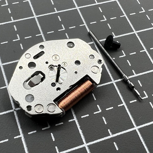 Miyota 203A Japan Quartz Movement close-up showing precise watch mechanism for reliable timekeeping.