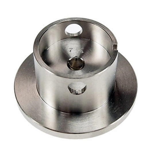Horotec MSA09.010-08 nickel-plated brass movement holder securing ETA 956.112 watch movement for repair.