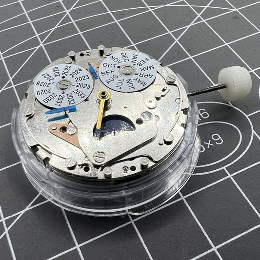 Shanghai 7751 watch movement with moon phase, automatic mechanical design for precise timekeeping.
