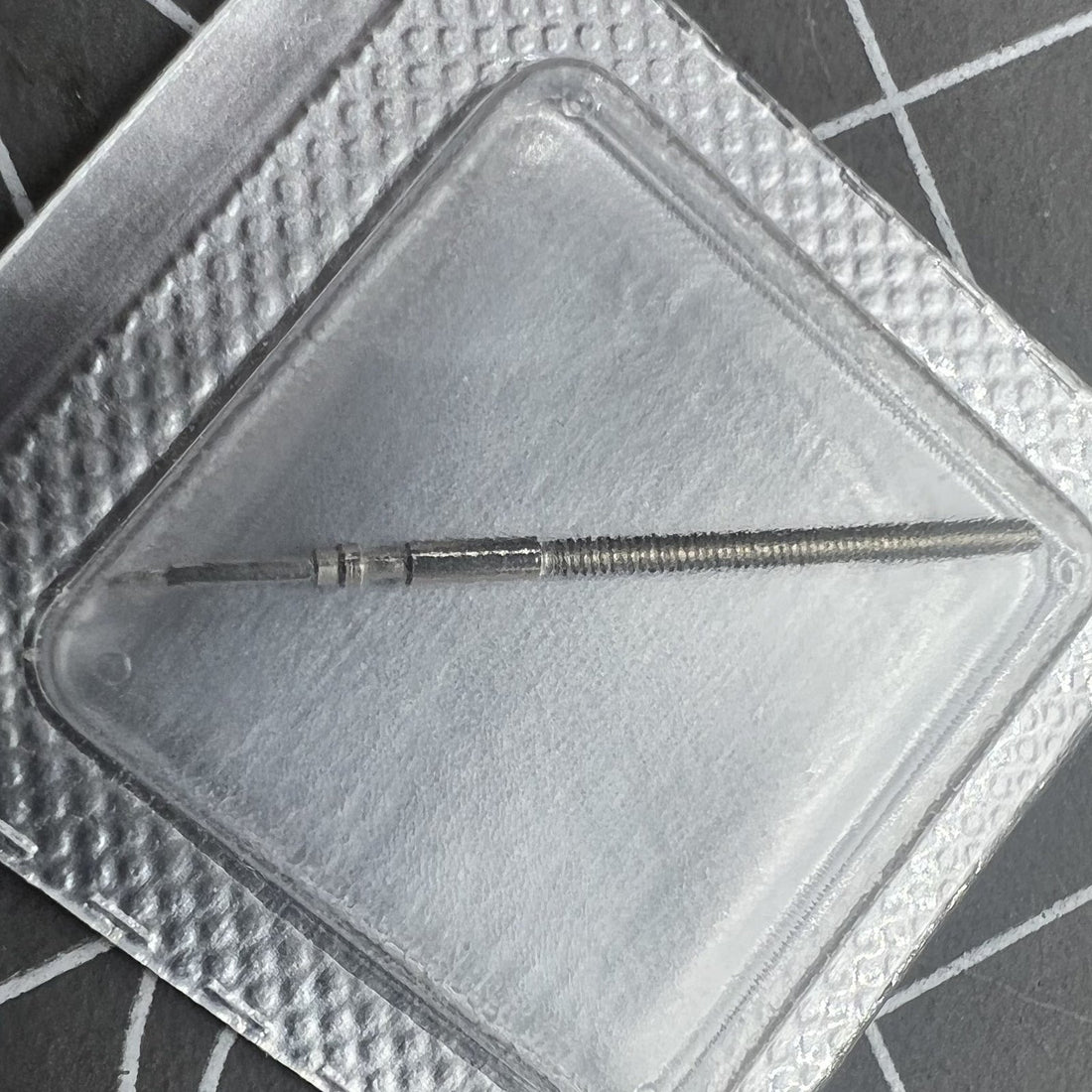 Set of 2 replacement watch winding stems compatible with Soprod A10 model for precise repairs.