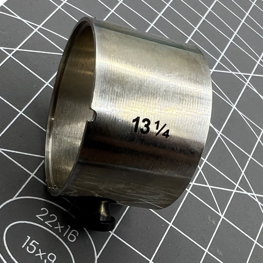 Swiss Horotec nickel-plated brass movement holder for calibre 13 1/4''' watches, precise and durable.