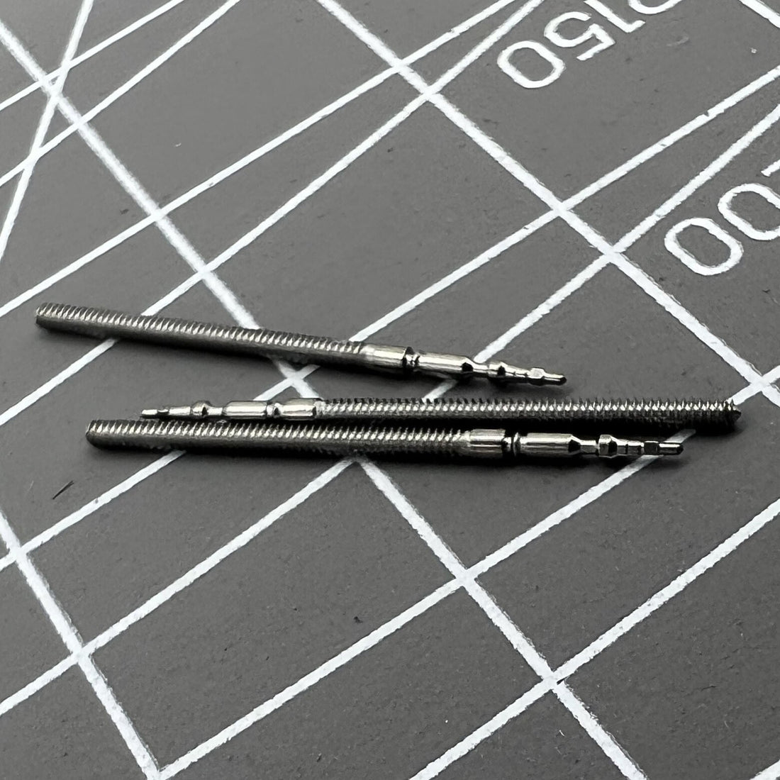 Set of 5 generic watch winding stems compatible with Miyota GL20 GL30 movements for precise time adjustments.