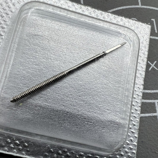 Original Swiss-made watch winding stem for ETA E64.111 movement, perfect for precise repairs.