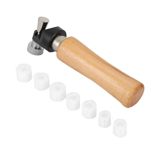 Inlaid ring holder clamp for precise diamond stone setting and secure fixing.