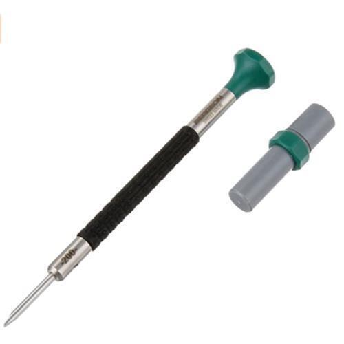 Bergeon 6899-AT-200 ergonomic 2mm watch screwdriver with spare blades for precision repair.