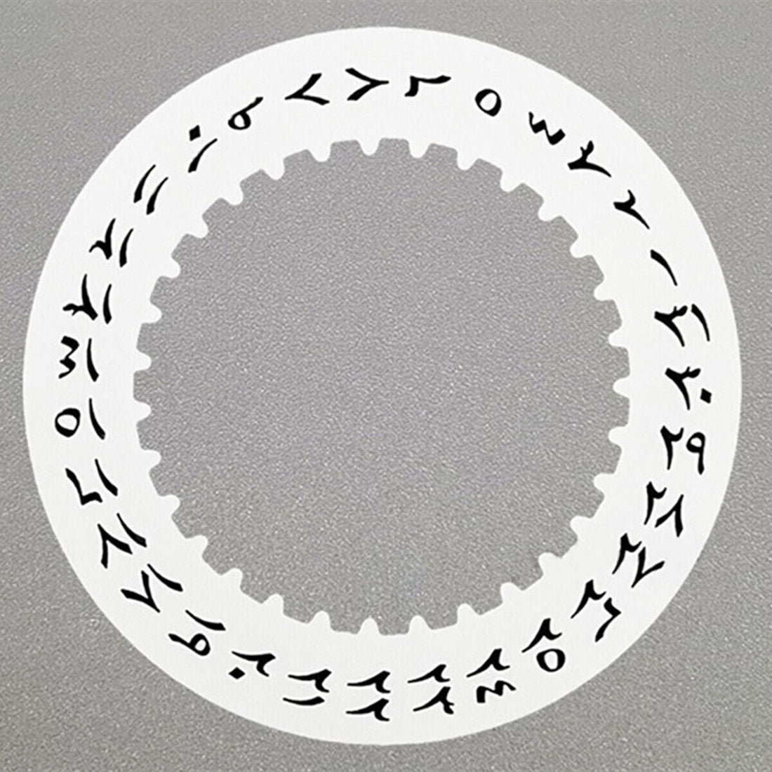 Vintage Arabic font white date disk wheel for 3135 movement, compatible watch accessory enhancing classic design.