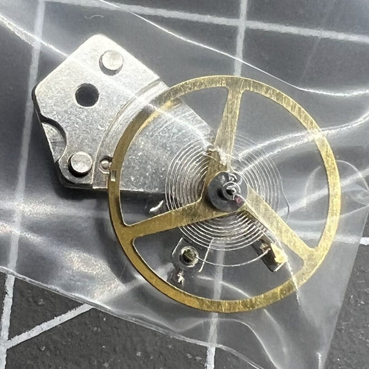 Balance wheel with splint for Dandong 7750 watch movement, 28800 vibration frequency, precision part.