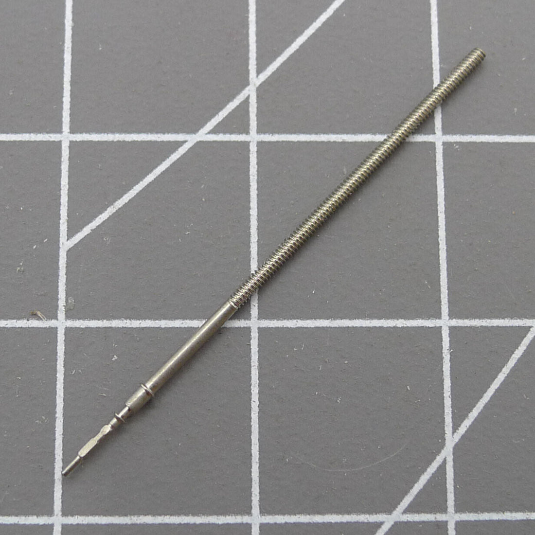Replacement winding stem for Epson VR33, VR32, VR34, VR3G quartz watch movements.