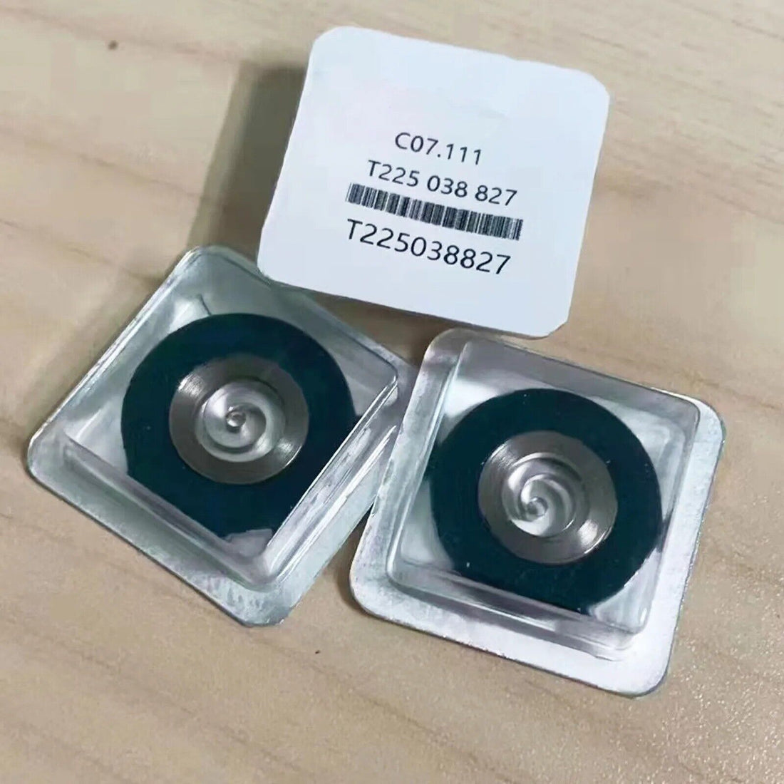 Mechanical mainspring for ETA C07.111 and C07.121 watch movements, durable replacement part.