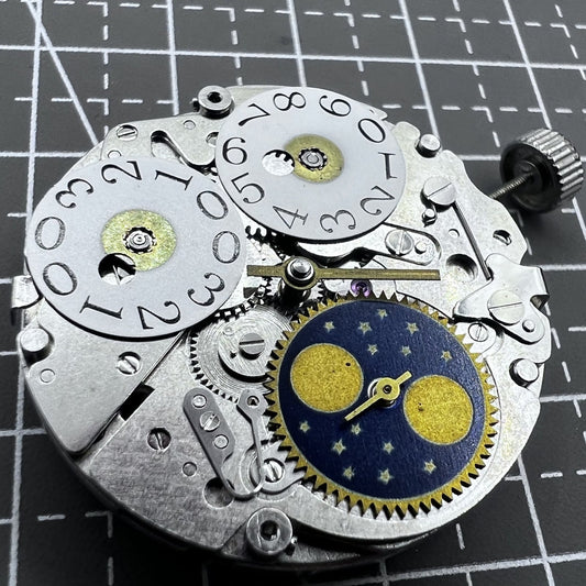 Seagull ST2528 watch movement showing small seconds at 9 o'clock, multifunctional design detail