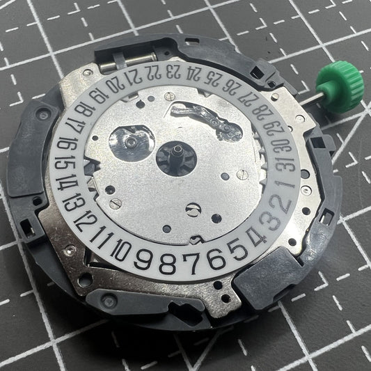 Miyota OS11 Japanese quartz watch movement with date display at 6 o?clock, high precision mechanism