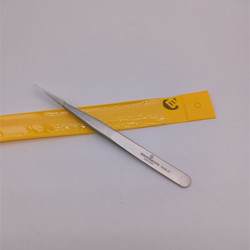 Bergeon 7026-27 stainless steel anti-magnetic tweezers for precise watch accessory handling