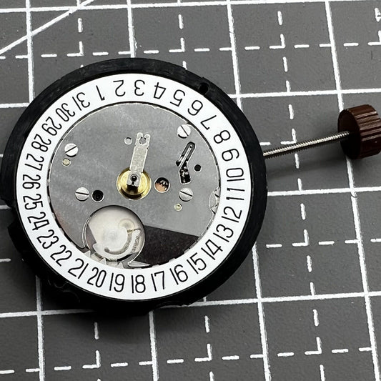Ronda 505 Date At 6 quartz watch movement for precise timekeeping and durability.