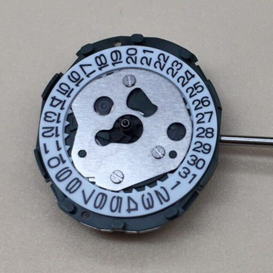 Miyota 2015 Quartz Movement watch part with single calendar date at 3 o'clock, Japan made.