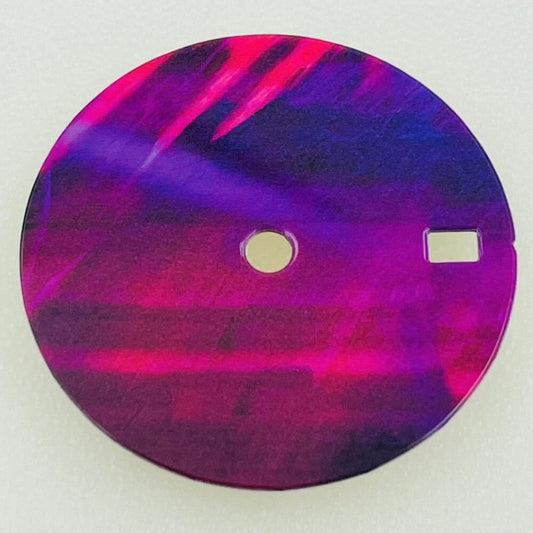 28.5mm Gradient Pink Purple Enamel Copper Watch Dial for NH34 NH35 automatic movement