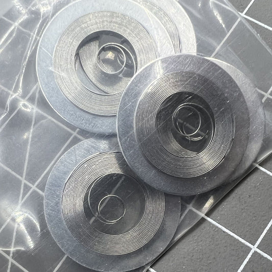 Replacement mainspring for ST3600 ETA6497 watch movement, ensuring precise timekeeping and durability.
