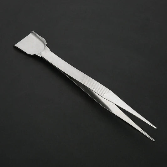 Precision Jewelry Diamond Tweezers with Scoop Shovel for Handling Stones and Gem Beads