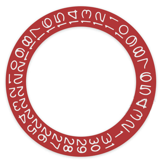 Red background white font date disk for Seiko NH35 NH36 watch movement accessories.