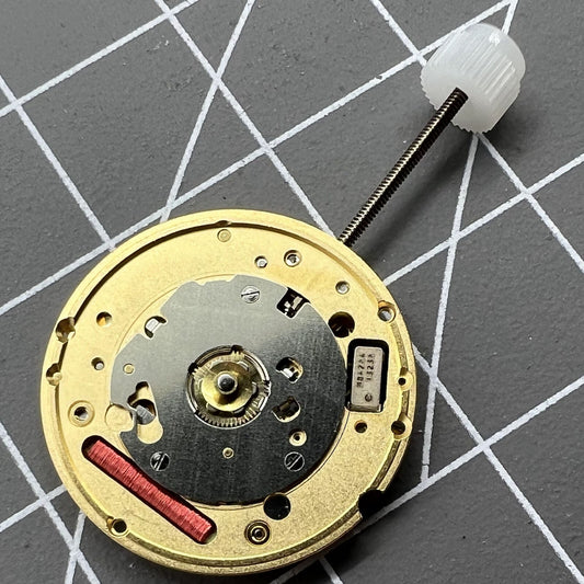 Swiss Made ETA E61.031 quartz watch movement with 2 hands, precision timekeeping for accessories.