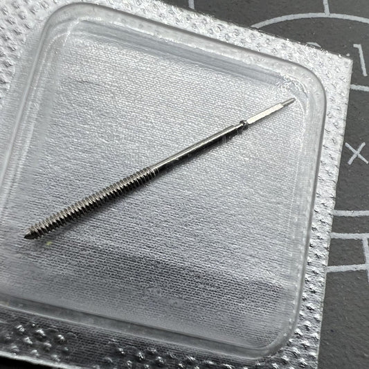 Original Swiss Made watch winding stem for ETA E64.111 movement, ensuring precise fit and durability.
