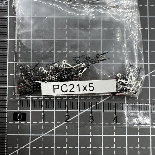 Red 15mm second watch hands set for Hattori Epson PC21 movement, precise timing accessory.
