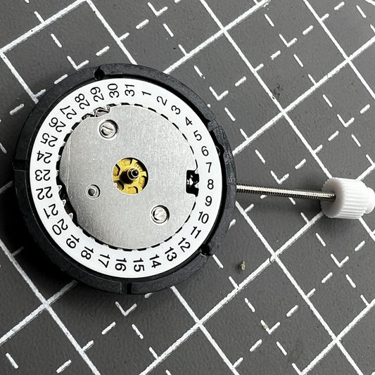 ISA K83/103 quartz movement watch with 3 hands and date window at 3 and 6 o'clock, ideal for timeless style.