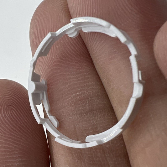 Generic plastic watch case cushion mount spacer ring for Miyota 6T51 movement fitting.
