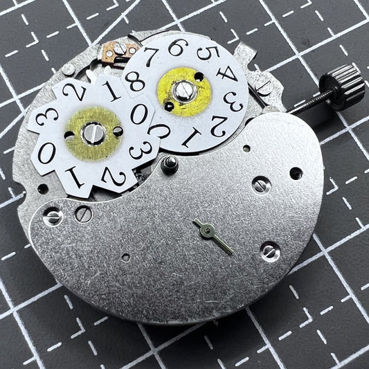 Tianjin T17 watch with mechanical movement, big date at 12, super thin design, and small second subdial.