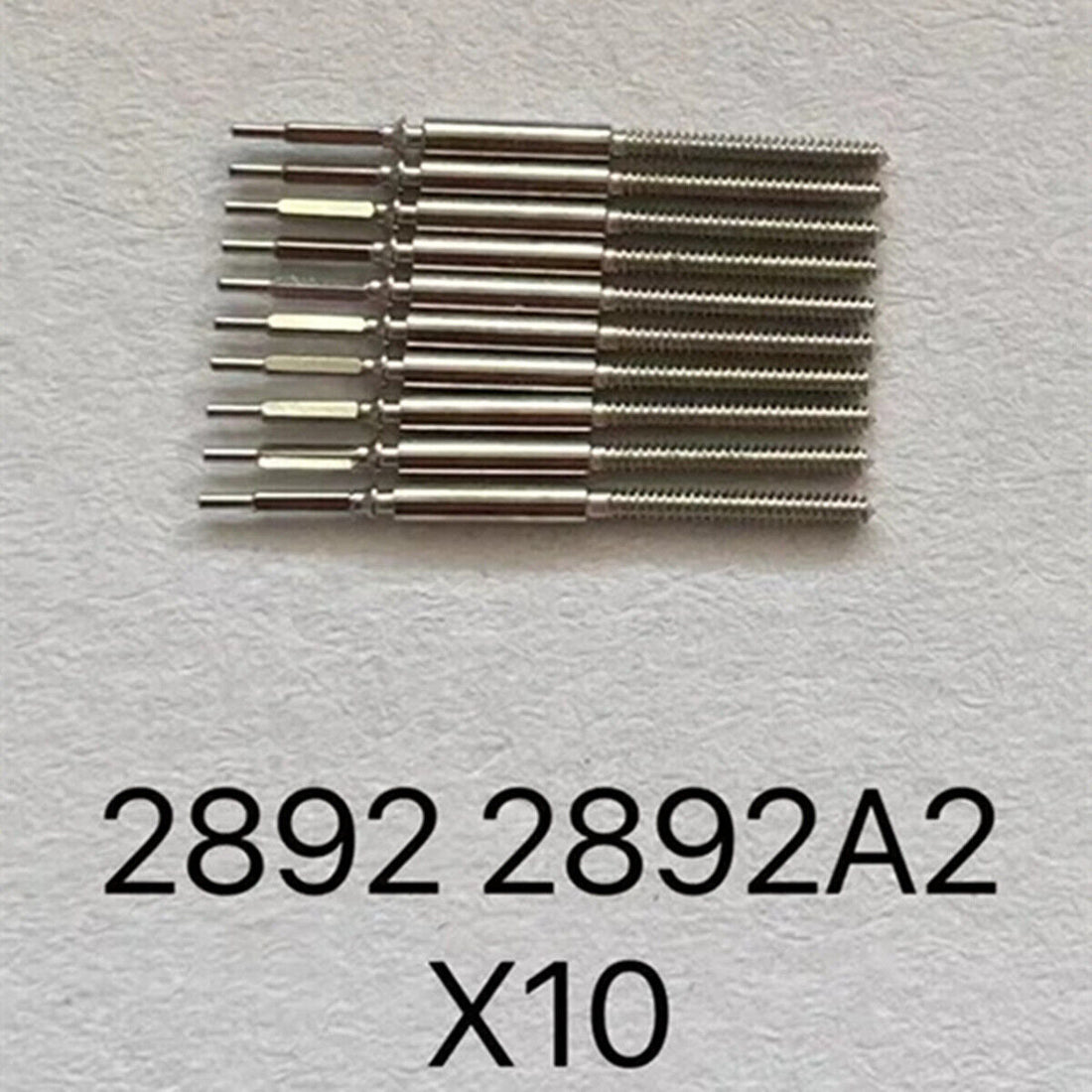 1. Set of 10 Generic watch winding stems compatible with ETA2892 2892A2 movement for precise repairs.  