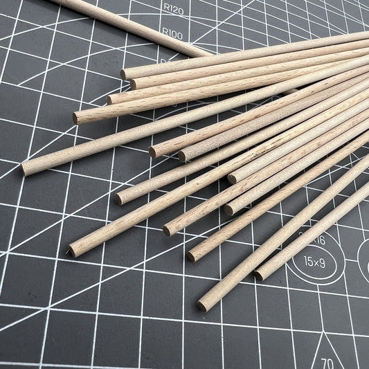 Swiss Bergeon Pegwood ?3.00mm beech wood sticks for watchmaking, pack of 20 precision tools.