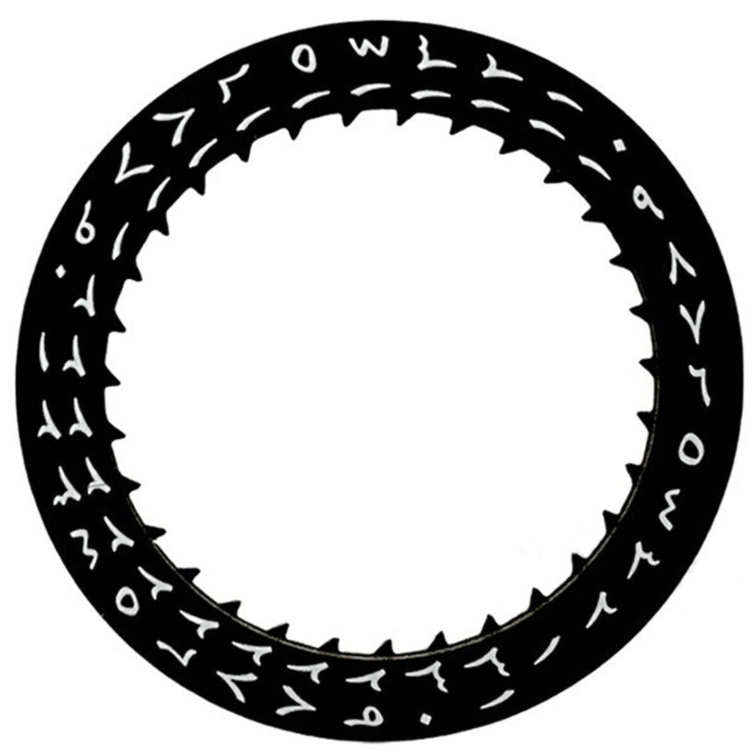 Black Arabic numeral date disk with date wheel for Miyota 8215 watch movement