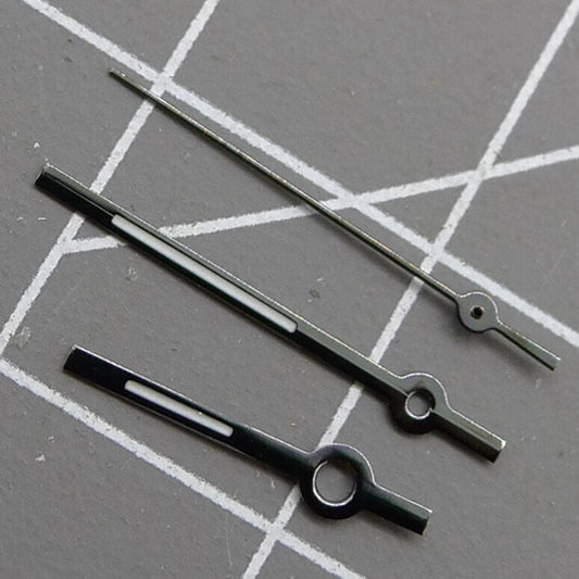 13.5mm black trim lume watch hands for Miyota 2315, 2035, 2036, 2115, 2305 movements