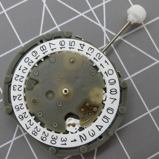 SUNON PE50 watch movement with quartz precision, small second hand, and date display options 2/6/10.