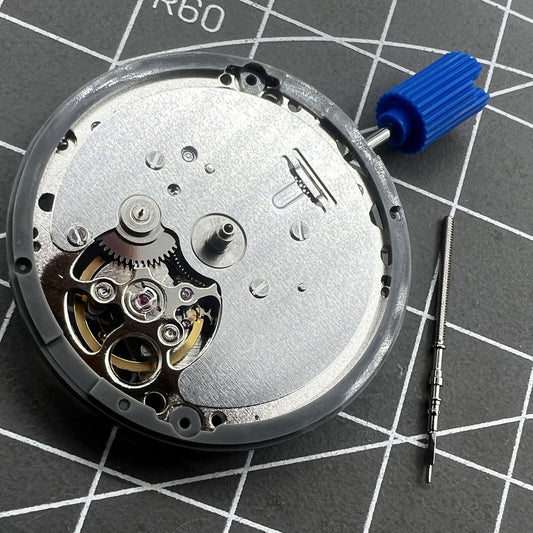Seiko SII NH39A automatic watch movement, Japan-made, precise timekeeping for watch repair and customization.