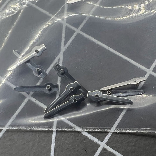 4mm silver arrow-shaped small second hand by Miyota for OS10 OS20 watch movements.